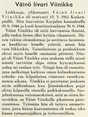  (c) UPM-Kymmene Photo Library Division and Unit,  38b_viinikka_vaino_ilmari_muistokirjoitus.jpg
