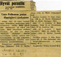  Jämsän Lehti uutisoi Alhon Akin kesäjuhlan urheilutuloksista vuonna 1951. Alhon Akin arkistosta
