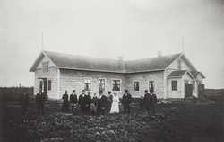 Jämsän työväentalo 1906 - 1917. Kuva on 1900-luvun ensimmäiseltä vuosikymmeneltä. 