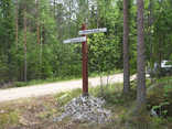 Rauli Jakobsson,  (c) Rauli Jakobsson,  Puinen tienviitta Venäjän vallan ajalta