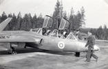   Fouga Magister FM-21 lähdössä ensimmäiselle koelennolle