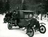The United Paper Mills goods vehicle, a 28 hp Ford with foot pedal operated transmission, in 1928.