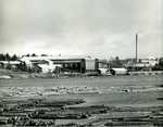   Olkkola sawmill in the early 1960s. Kaipola works in the background.