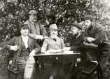   Officials of the Jämsänkoski mill around 1896. From the left V. Ekqvist, Lojander, E. Johansson, O. Skogster and A. Solin.