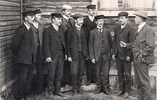   The choir established by the works engineer A. J. Brax in 1905. Brax on far right.