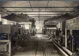   PK 1 papermaking machine of Hovilanhaara paper mill on the right and PK 2 on the left in the 1910s.