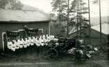   Jämsänkosken VPK fire brigade at the old depot in Nikkarinmäki at the end of the 1920s.