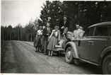 Eira Siltanen,  (c) Eira Siltanen,  Palsinan nuoriso näytelmäreissulla 1950-luvulla