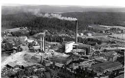 Ilmakuva Jämsänkoskelta v. 1935