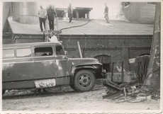 Jämsänkosken tehtaan happo-osaston välikattopalo 1962