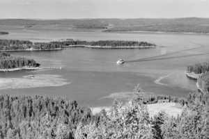 Päijännettä Puolakan vuorelta v. 1948