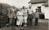   Kalle, Tyyne, Liisa, Eero ja Pertti Oksala