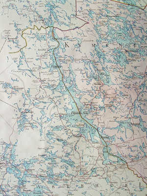 Päijänteen aluetta 1700-luvulla