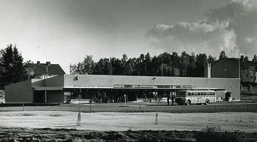 Jämsän uusi linja-autoasema ja matkahuolto v 1963