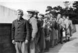 Tuntematon,  (c) Irma Muuriaisniemi,  Juokslahden koululaisia retkellä Helsingissä 1954