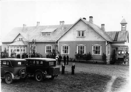 Savon päärakennus vuonna 1938, jolloin vanha emäntä Erika Savo vietti 70-vuotispäiväänsä.