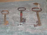   Granary keys made by a blacksmith.